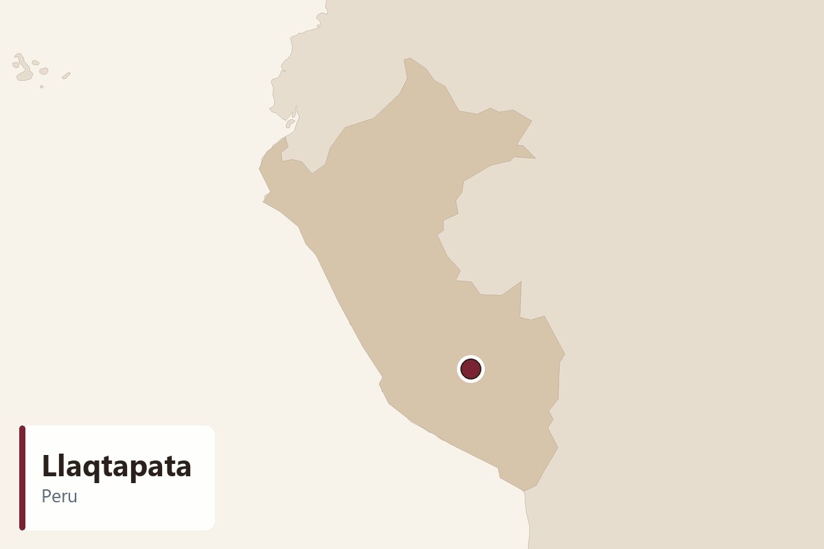 Llaqtapata - location map